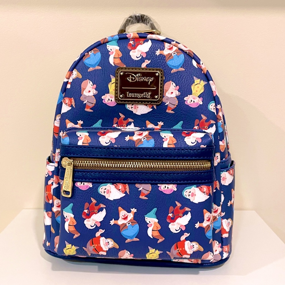 Loungefly Disney Snow White and the Seven Dwarfs Allover Print Mini Backpack